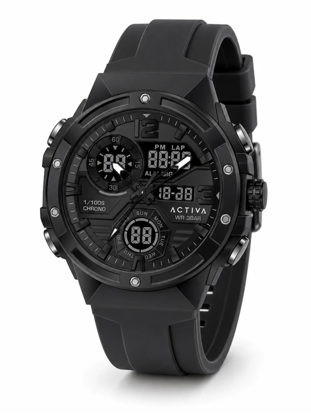 NWT Activa Virtux X Invicta Digital Men's Watch - 51mm. Black (ACW8118-003)